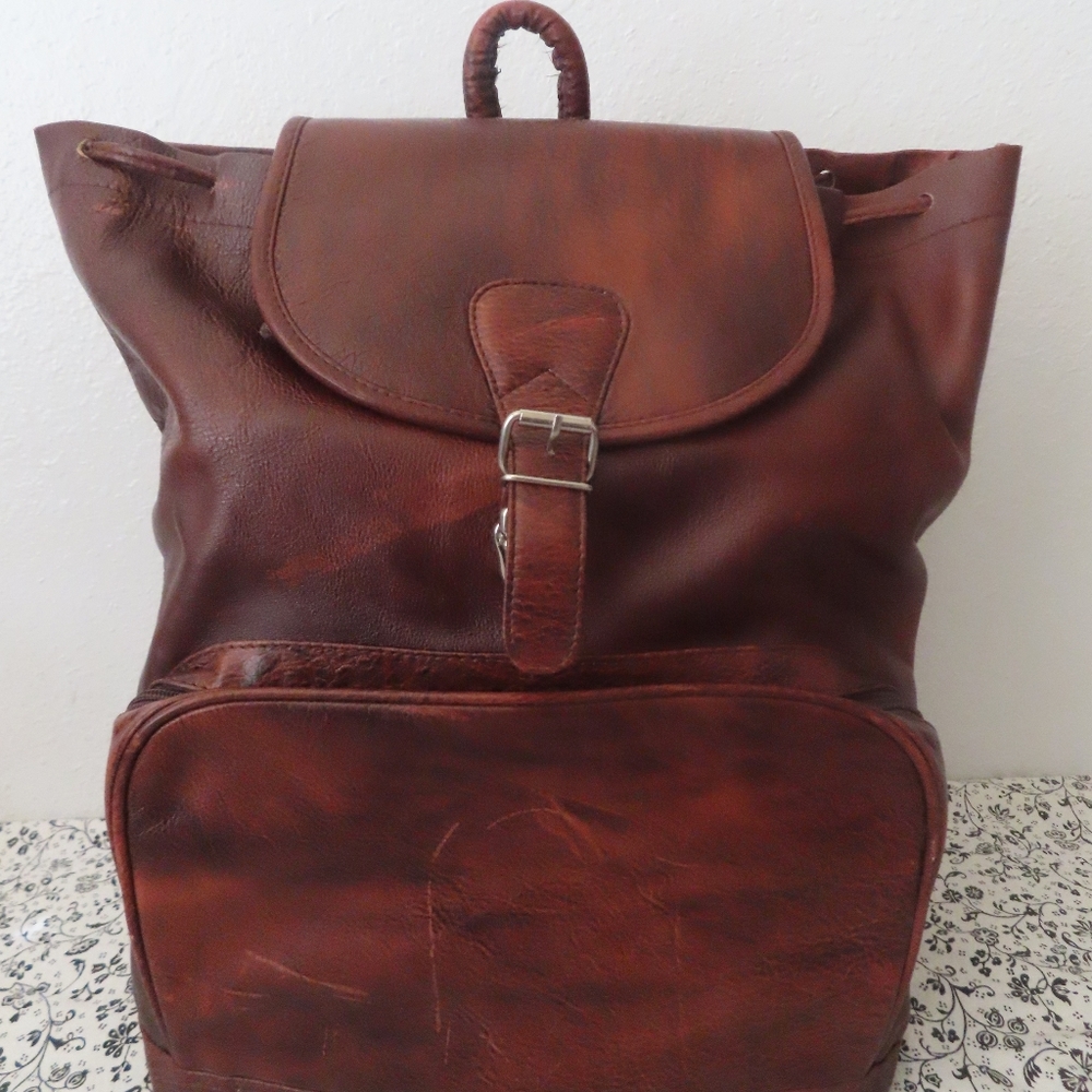 unbranded leather backpack bag